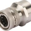 Enchufe rápido H-Ø18,2 mm x H-3/8" inox.