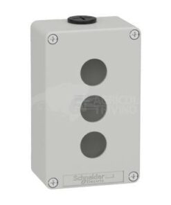 Push button box, metal 3 hole