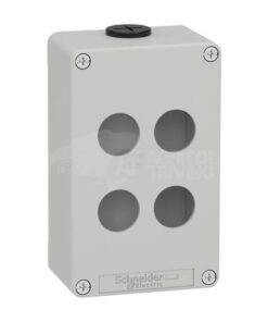 Push button box, metal 4 hole