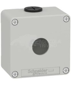 Push button box, metal 1 hole