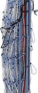 Net fence 108cm double spike 50m white/blue, TitanNet Premium