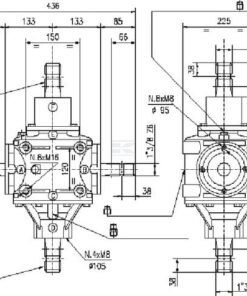 Caja de transmisión en ángulo T-292B