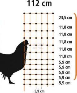 Poultry net 106cm 50m DP green