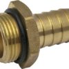 Hose stud 3/4" x 3/4" BSP brass