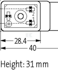Conector de válvula tipo BI