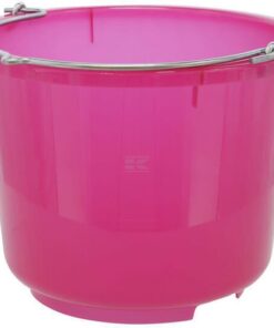 Cubo rosa transparente 12 l