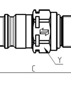 Acoplamiento rápido 1"-3/4" BSP hembra CNV