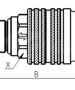 Mang acopl 1/2" BSP caja 20 ud