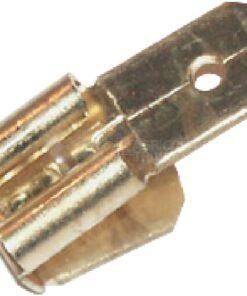 Terminal de crimpado, doble, 6.4x0.8mm (100 uds.)
