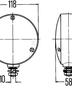 Luz intermitente Hella