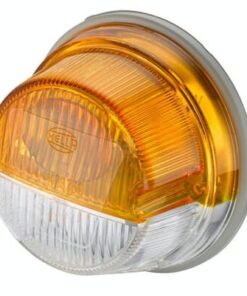 Luz de intermitencia y galibó 18 / 3 W, redonda, 12 V, ámbar / transparentee, Ø 78 mm, Hella