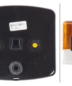 Luz de posición e intermitencia Dcha. 21/10 W, cuadrada, 12 V, ámbar / transparente, atornillable, 95 x 54,5 x 90 mm, Hella