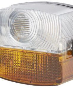 Luz de intermitencia y galibó 21 W, cuadrada, 12 V, ámbar / transparentee, atornillable, 85 x 54 x 95 mm, Hella