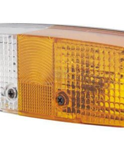 Luz de intermitencia y galibó 21 / 5 W, rectangular, 12 / 24 V, ámbar / transparentee, atornillable, lado izquierdo, 158 x 51 x 64 mm, Hella