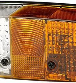 Luz de intermitencia y galibó 21 /  5 W, rectangular, 12 V, ámbar / transparente, atornillable, lado derecho, 158 x 51 x 64 mm, Hella