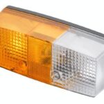Luz de intermitencia y galibó 21 /  5 W, rectangular, 12 V, ámbar / transparente, atornillable, lado derecho, 158 x 51 x 64 mm, Hella