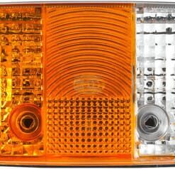 Luz de intermitencia y galibó 21 /  5 W, rectangular, 12 V, ámbar / transparente, atornillable, lado derecho, 158 x 51 x 64 mm, Hella
