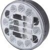 Luz de intermitencia y galibó LED, front, redonda, 10 / 30 V, transparente, atornillable, Ø 122 mm, 24 LED, Hella ValueFit