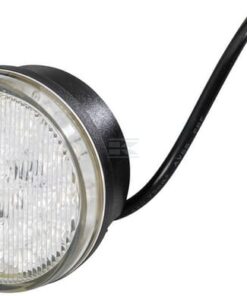 Luz de intermitencia y galibó LED, front, redonda, 12 V, yello W / blanca, atornillable, Ø 83 mm, 25 LED, Hella