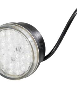 Luz de intermitencia y galibó LED, front, redonda, 12 V, yello W / blanca, atornillable, Ø 83 mm, 25 LED, Hella