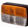 Luz de posición e intermitencia 21/5 W, rectangular, 12 V, ámbar / transparente, atornillable, 120 x 55 x 80mm, Hella
