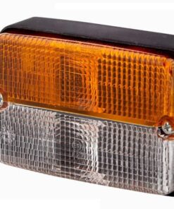 Luz de posición e intermitencia 21/5 W, rectangular, 12 V, ámbar / transparente, atornillable, 120 x 55 x 80mm, Hella