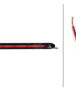 Luz de freno LED, rectangular, 24 V, roja, atornillable, Hella Value fit