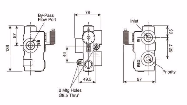 VFD120RD200J VAR F/D 3/4” BSPP PORTS 4 VFD120RD200J VAR F/D 3/4” BSPP PORTS