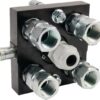 Multifaster DN10-4 x 1/2" BSPP + 1 x enchufe eléctrico de sección móvil 4 Multifaster DN10-4 x 1/2" BSPP + 1 x enchufe eléctrico de sección móvil