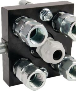 Multifaster DN10-4 x 1/2" BSPP + 1 x enchufe eléctrico de sección móvil