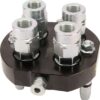 Multifaster DN10-4 x 3/8" BSPP tapón de sección móvil