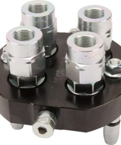 Multifaster DN10-4 x 3/8" BSPP tapón de sección móvil