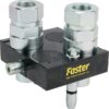 Multifaster DN20-2 x 3/4" BSPP tapón de sección móvil