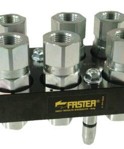 Multifaster DN12-6 x 1/2" BSPP tapón de sección móvil