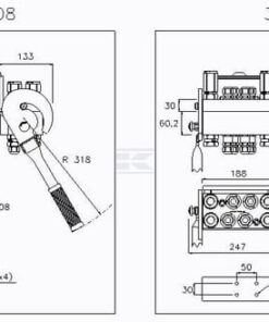 Multifaster DN12-8 x 1/2" BSPP parte fija hembra
