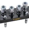 Multifaster DN10-4 x 1/2" BSPP tapón de sección móvil