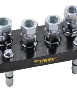 Multifaster DN10-4 x 1/2" BSPP tapón de sección móvil