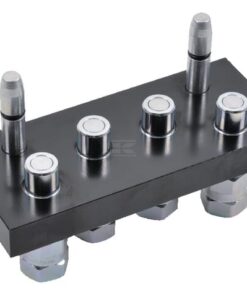 Multifaster DN10-4 x 1/2" BSPP tapón de sección móvil