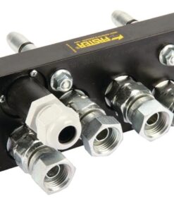 Multifaster DN10-4 x 1/2" BSP + 1 x enchufe eléctrico de sección móvil