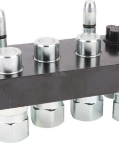 Multifaster DN12-4 x 1/2" BSPP + 1 x enchufe eléctrico de sección móvil