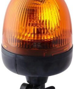 Faro rotativo halógeno, ámbar, 12 V 55 W, fijación mástil flexible Ø135 x 167 mm, Kramp