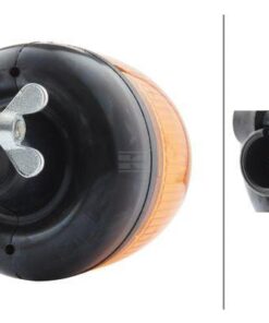 Faro rotativo halógeno Rota, ámbar, 24 V, montaje sobre mástil, Ø167 mm x 222 mm, Hella