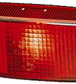 Luz de galibó rectangular, 12 V, roja, atornillable, 110 x 25 x 40 mm, Hella