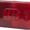 Luz de galibó LED, rectangular, 12 V, roja, atornillable, 108 x 10,5 x 44 mm, Hella ValueFit