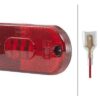 Luz de galibó LED, rectangular, 24 V, roja, atornillable, 108 x 10,5 x 44 mm, Hella ValueFit