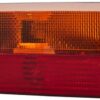 Luz posterior rectangular, 12 V, roja / naranja, atornillable, 220 x 100 mm, Hella