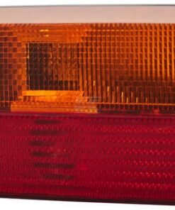 Luz posterior rectangular, 12 V, roja / naranja, atornillable, 220 x 100 mm, Hella