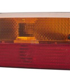 Luz posterior rectangular, 12 V, roja / naranja, atornillable, 220 x 100 mm, Hella