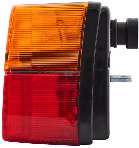 Luz posterior rectangular, 12 V, roja / naranja, atornillable, 220 x 100 mm, Hella