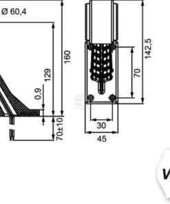 Luz posición LED, del., tras.